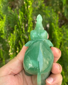 Hand Carved Green Aventurine <b>Elephant</b> Statue Natural Gemstone Animal Figurine Vastu Feng Shui Home <b>Decor</b> Gift - Product Image 3