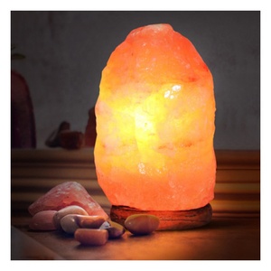 Lámparas de Sal del Himalaya Ecológicas al por Mayor, Talladas a Mano, Color Rosa, Tamaño Personalizado, Interruptor de Atenuación, Estilo Antiguo - Product Image 5