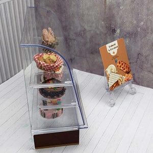 บ้านตุ๊กตาพลาสติกขนาดเล็กสำหรับทุกเพศเฟอร์นิเจอร์ขนาด1:12ตู้โชว์เค้กและคุกกี้ของเล่นบ้านตุ๊กตาพลาสติก - Product Image 6