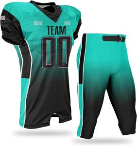 Uniformes de football pour jeunes par sublimation de haute qualité OEM uniformes sublimés par l'équipe sportive maillots de football américain porter - Product Image 3