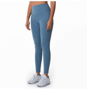 Nuevos Pantalones Deportivos de Cintura Alta de Secado Rápido con Diseño Lulu, de Spandex/Nylon, para Gimnasio, Fitness, Ejercicio, Running, Yoga para Mujer - Product Image 6