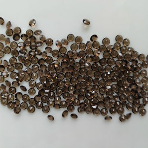 Cuarzo Ahumado Natural de 4MM, Corte Brillante Redondo, Gema Suelta de la Mejor Calidad para la Fabricación de Joyas - Product Image 2