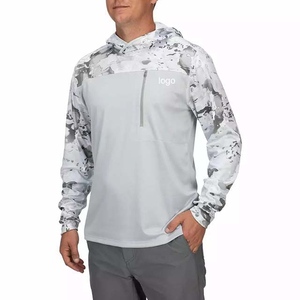 เสื้อฮู้ดดีไซน์ใหม่ กันน้ำ UPF 50 ป้องกันรังสียูวี สำหรับกิจกรรมกลางแจ้งระดับไฮเอนด์ ลายพราง ผลิตจากโพลีเอสเตอร์ เหมาะสำหรับตกปลา - Product Image 3