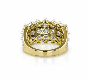 Anillo de Compromiso Estilo Hip Hop, Plata de Ley 925, con Moissanita y Diamantes, para Hombre, Regalo Único y Moderno - Product Image 3