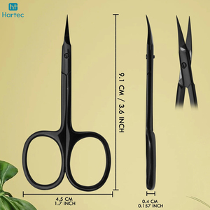 Customized Made Durable Precision Cuticle And <b>Nail</b> Scissors & Protective Leather Case Matte Black Stainless Steel <b>Nail</b> <b>Tools</b> - Product Image 3