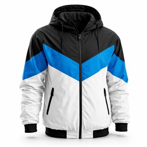 2026 Wholesale New Unisex Breathable Winter Hooded Windbreaker <b>Jacket</b> Spring Autumn Zipper Front Logo <b>Long</b>-sleeved Custom Design - Product Image 1
