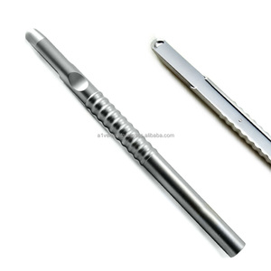 Grattoir à os droit et courbé A-1 VERITAS de qualité supérieure, instrument d'implantologie dentaire, acier inoxydable, outil chirurgical réutilisable - Product Image 3