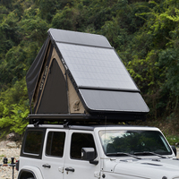 Tenda Atap Cangkang Keras Ringan Litestri untuk 2 Orang, Empat Musim, PU3000mm UPF50+, Panel Surya Opsional