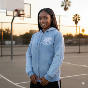 Sweat à capuche brodé de haute qualité personnalisé RHINO FITNESS pour hommes |   100% coton |   Vêtement ample pour l'automne |   Sweat-shirts à poches 360 g/m² - Product Image 1