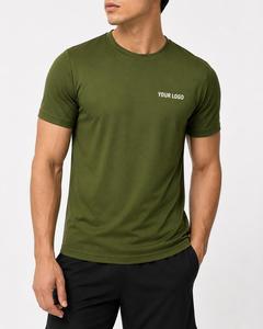 T-shirt personnalisé pour homme, manches courtes, col rond, séchage rapide, coupe classique, jersey 180 grammes, impression par transfert thermique, logo sur le devant - Product Image 4