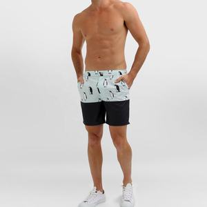 Short de bain à taille élastique personnalisé XS pour hommes Maillot de bain respirant sublimé Vêtements de plage décontractés Vêtements de plage solides imprimés personnalisés - Product Image 4
