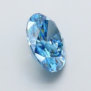 Diamant ovale CVD de 2,31 carats, cultivé en laboratoire, couleur bleu vif fantaisie, clarté VS1, polissage excellent, pierre précieuse de luxe premium, pierre non montée - Product Image 4