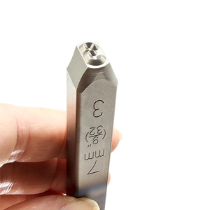 Kit de poinçons en acier CR-V de qualité industrielle, alphabet et chiffres allemands, 7 mm, 9 pièces/ensemble, outils à main OEM personnalisés, vente en gros d'usine - Product Image 5
