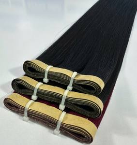 Extensiones de Cabello Natural con Cinta Adhesiva, Cabello Humano Virgen 100% Puro, Color Negro Vietnamita, Alineación Completa de Cutículas, Venta al por Mayor - Product Image 1
