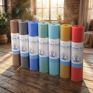 Tapis de yoga écologique, nouveau, en EVA, forme rectangulaire, imperméable, emballage en film OPP, longueur 182 cm et 175 cm, fabriqué au Vietnam - Product Image 1