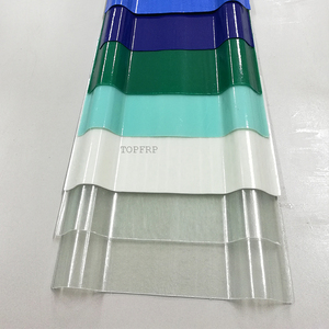 Lastre per Tetti in FRP All'Ingrosso, Fogli Ondulati in Fibra di Vetro, Lastre Trasparenti in FRP per Coperture - Product Image 1