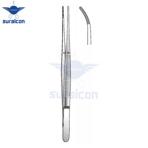 Pinzas Semken para Aplicación de Medicamentos, 15 cm / 6 Pulgadas, Curvas, de Acero Inoxidable, Instrumento Quirúrgico con Puntas Finamente Dentadas para Uso General - Product Image 2