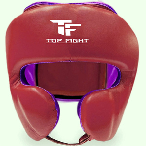 หมวกชกมวย TOP FIGHT วัสดุ PU สีน้ำเงินเขียว อุปกรณ์ฝึกซ้อมสำหรับผู้ใหญ่ ป้องกันศีรษะสำหรับศิลปะการต่อสู้ - Product Image 6