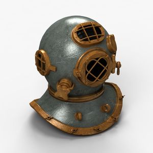 Casque de plongée en fer, pièce décorative nautique pour les salles d'inspiration marine, la décoration côtière et l'aménagement intérieur - Product Image 2