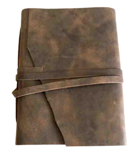 Carnet personnalisé de haute qualité à couverture souple en cuir de buffle, fait main, papier en coton recyclé, aspect vintage antique, couverture rigide mensuelle - Product Image 1