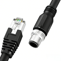 Cable Ethernet Industrial M12 X-Code de 8 Pines a RJ45 10GigE Vision S/FTP