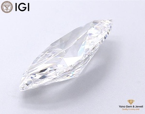 Centre de table haut de gamme avec diamant de laboratoire CVD de 2,00 carats, couleur D, clarté VVS1, forme marquise, certifié IGI - Product Image 5