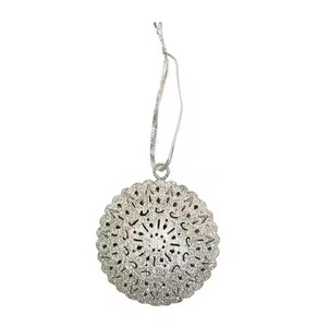Modern <b>Tree</b> Aluminum Hanging Christmas Ornament Pendants with Glitter Finish Waterproof Design for Home Holiday Decor - Product Image 4