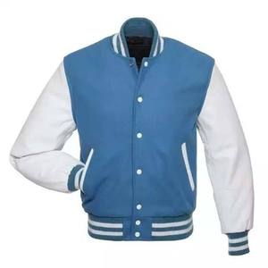 Custom Long Sleeve <b>Men's</b> Baseball Varsity Jacket <b>Men</b> Plain Blank jacket for <b>men</b>, patchwork High Quality Wholesale Price - Product Image 5