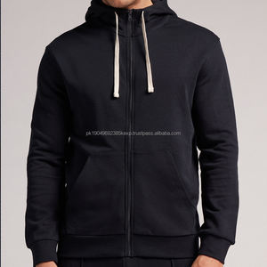Sudadera con capucha de algodón con cremallera para hombre, sudaderas con capucha orgánicas Terry para hombre, chaqueta con cremallera completa para hombre, sudaderas con capucha, chaqueta deportiva personalizada - Product Image 5