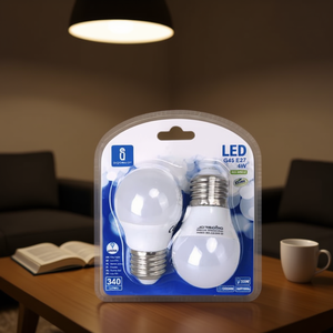 Lampadine LED G45 E27 4W 6400K Bianco Freddo 340 Lumen Confezione da 2 - Product Image 3