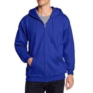 Sweat à capuche zippé personnalisé brodé, en molleton de coton épais, fournisseur OEM ODM de sweats à capuche zippés - Product Image 4