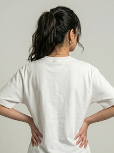 เสื้อยืดลายกราฟิกสำหรับผู้หญิง แฟชั่นลำลอง ผ้าฝ้าย พิมพ์ข้อความสร้างแรงบันดาลใจ ทรงโอเวอร์ไซส์ แขนสั้น สไตล์สตรีทแวร์ - Product Image 5