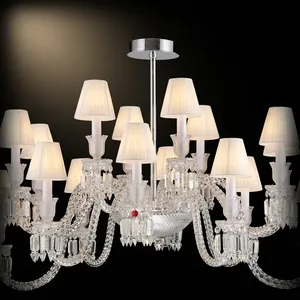 Lustre en cristal avec 12 lumières, design traditionnel, montage au plafond, éclairage intérieur pour salon, décoration de la maison - Product Image 4