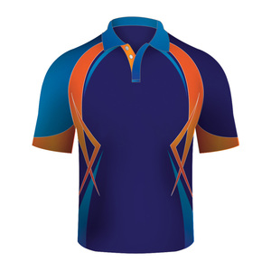Chemises à manches courtes unies 100 % polyester pour hommes, brodées sur le devant, tricotées, respirantes, style streetwear personnalisé, pour le golf, vente en gros - Product Image 1
