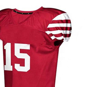 New Style <b>Padded</b> Shorts & T-V-<b>Neck</b> Jersey Set Unisex Team Clothing American Football Uniforms With 100% Polyester Made - Product Image 6