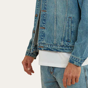 Chaqueta de Mezclilla de Color Sólido de Secado Rápido y Alta Calidad para Hombre, Chaquetas de Mezclilla para Hombre, Chaqueta de Mezclilla Casual de Alta Demanda para Hombre - Product Image 6