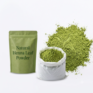 Poudre de feuilles de henné premium, teinture capillaire naturelle à base de plantes d'Inde, en vrac - Product Image 1