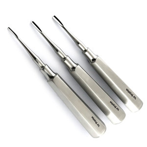Elevadores Dentales Coupland, Juego de 3 Instrumentos Quirúrgicos para Extracción de Dientes, Elevación Precisa de Raíces, Acero Inoxidable - Product Image 2