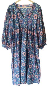 Robe longue 100 % coton pour femme, la plus vendue, faite à la main, style bohème décontracté, imprimé léopard, douce, pour l'été et la plage, naturelle et ample - Product Image 2