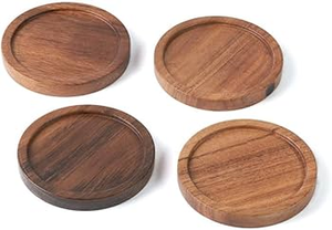 Juego de Posavasos Esmaltados de Madera de Mango de Alta Calidad Personalizados, 6 mm, Ecológicos, Multiusos, Modernos, Regalos Empresariales de Lujo, Decoración del Hogar, Decoración de Pared - Product Image 6