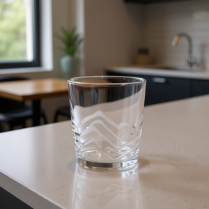 Vasos de Agua OLAS de 255 ml, Cristalería Elegante con Diseño de Olas - Product Image 2