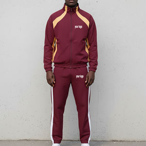 Ropa Deportiva de Primera Calidad, Sudadera con Cremallera 100% Nailon y Pantalones Deportivos con Puños, Conjunto Deportivo con Logotipo Personalizado, Bloques de Color, Ropa de Gimnasio - Product Image 1