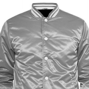 Wholesale Custom Letterman Silk <b>Jackets</b> <b>Men</b> Quality <b>Baseball</b> Satin Varsity <b>Jacket</b> - Product Image 3