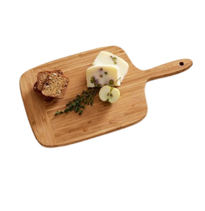 Rounded Shaped Vegetable Cheese and Salad Serving <b>Chopper</b> Board Real Mango Wood Cheese Board Bamboo Wooden Cheese Board - Product Image 2