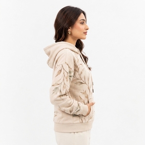 Sudadera de forro polar acogedora con estampado personalizado creativo, estilo urbano moderno, sudaderas con capucha estampadas para mujer, sudaderas con capucha estampadas elegantes para uso diario. - Product Image 5