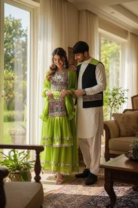 เดรสแฟชั่นทันสมัยลายพิมพ์สีเขียวแบบอัฟกันสำหรับผู้หญิงขายดีที่สุด ในราคาที่ดีที่สุดและขั้นต่ำในการสั่งซื้อน้อยที่สุด ทุกขนาด และขั้นต่ำในการสั่งซื้อน้อยที่สุด ปี 2026 - Product Image 5