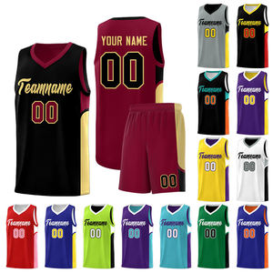 เสื้อบาสเก็ตบอลผู้ชายแบบสั่งทำพิเศษ ระบายอากาศได้ดี แห้งเร็ว ผ้าซับลิเมชั่น - Product Image 4