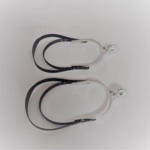 Espuelas de Alta Calidad y Cinturón de Espuelas Ajustable de Cuero, Equipo de Equitación Estilo Vaquero Occidental, Equipo de Entrenamiento Ecuestre - Product Image 5