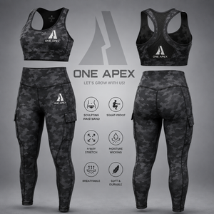 Women's Black Leggings Set Sports <b>Bra</b> Yoga Workout Activewear Fitness Clothing Custom Private Label OEM ODM - Product Image 2