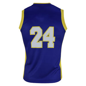Ensemble de maillot et short de basketball personnalisé pour homme avec logo par sublimation, en polyester anti-humidité, vêtements de sport - Product Image 3
